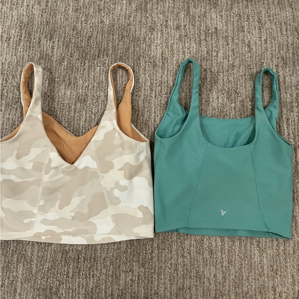 Old Navy Camouflage and Teal Camisole Duo - Picture 2 of 4